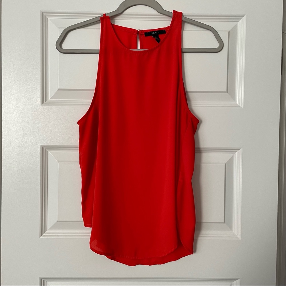 Bright Red Dress Shirt